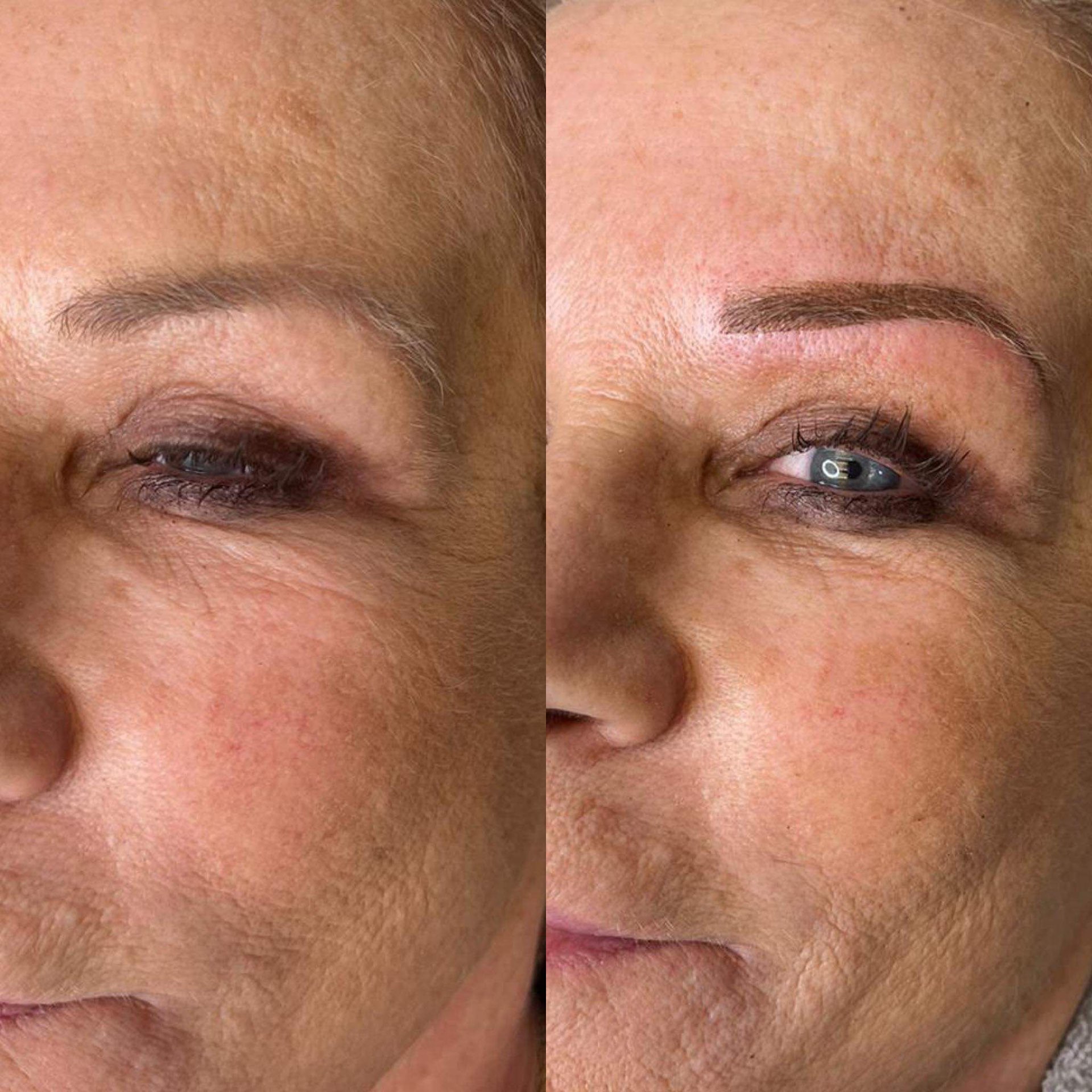 Before & after — natural finish